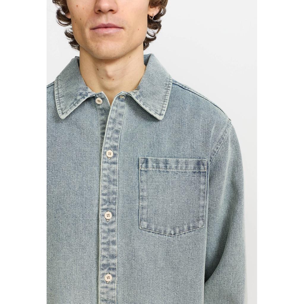 Revolution Casual Shirt Blue Hemd Herren blau